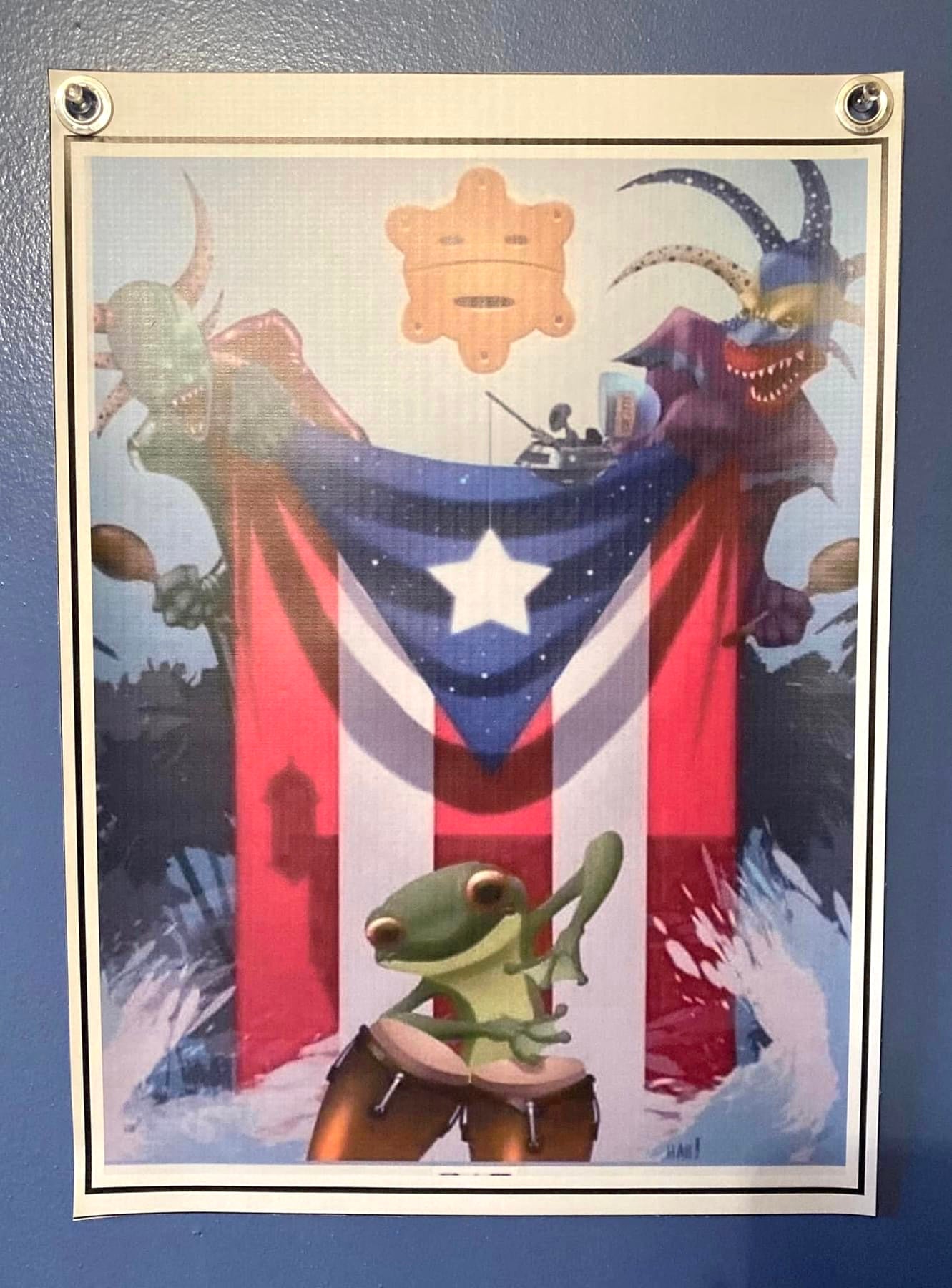 Set of interior wall banners