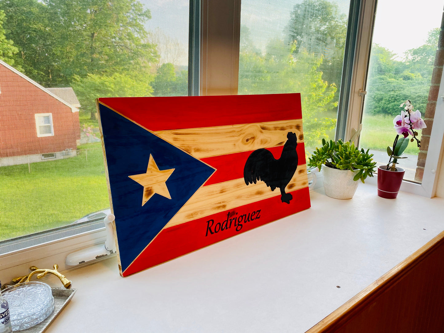 Rooster PR Flag