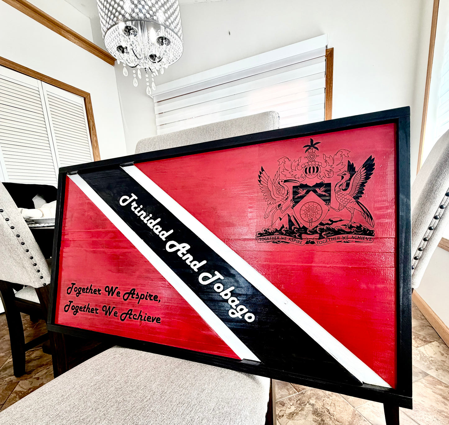 Trinidad & Tobago Framed Flag