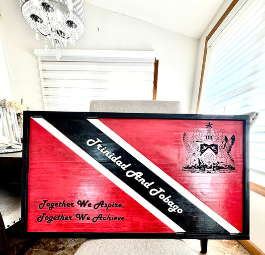 Trinidad & Tobago Framed Flag